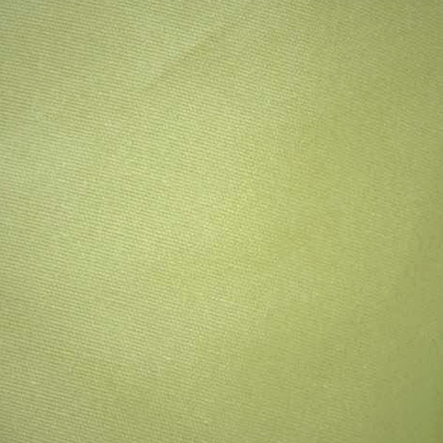 A square fabric swatch showing a fine diagonal twill texture in a light olive green color, centered on a white background.