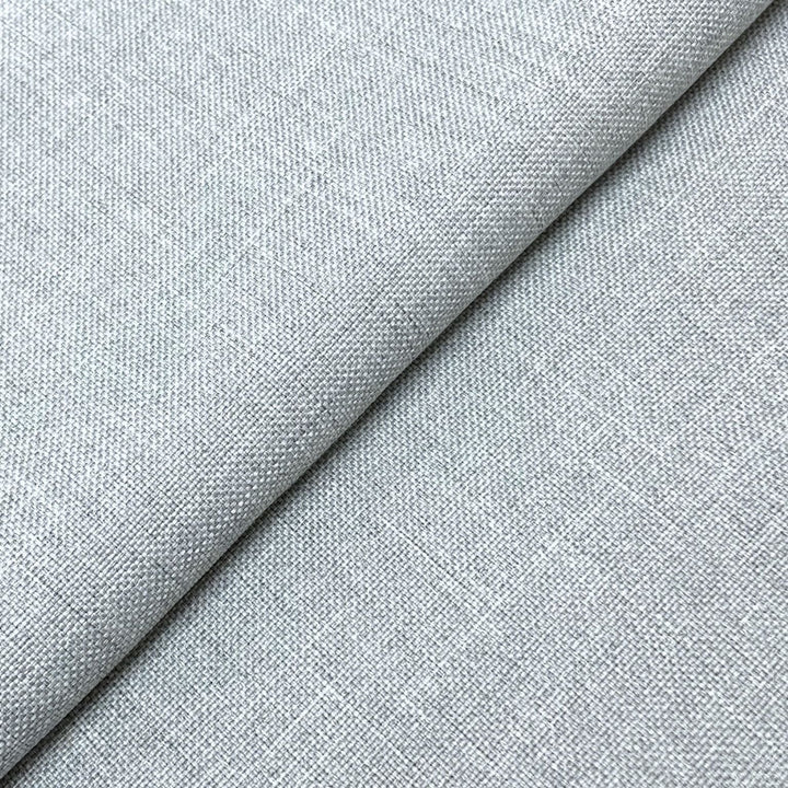 Glacier Gray linen weave fabric close-up