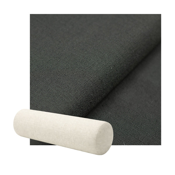 Smooth Charcoal Premium Weave Bolster Pillow