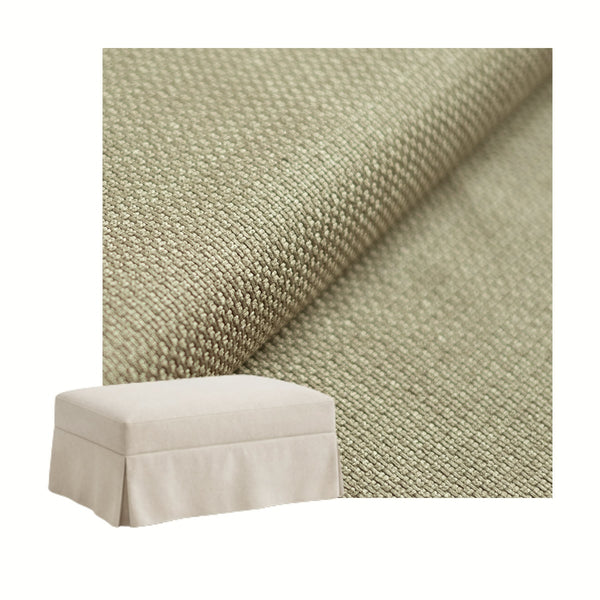 Rustic Wheat Custom Ottoman Slipcover