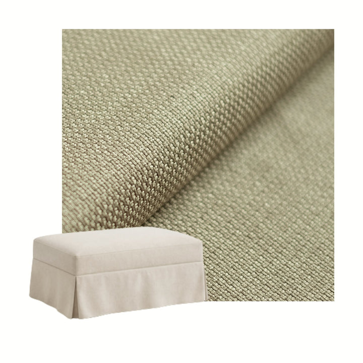 Rustic Wheat Custom Ottoman Slipcover