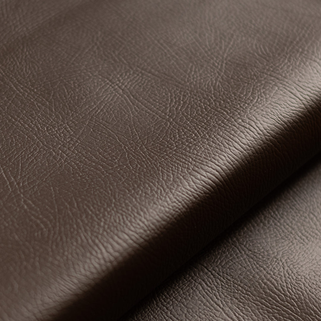 Walnut Brown Faux Leather Fabric