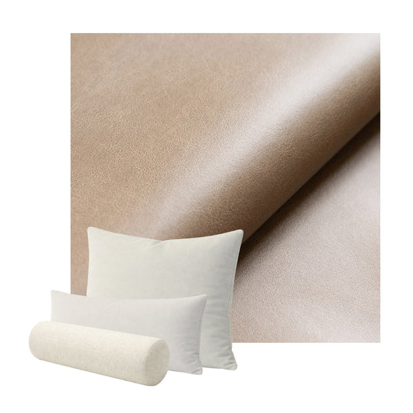 Mushroom Faux Leather Custom Pillow Cover