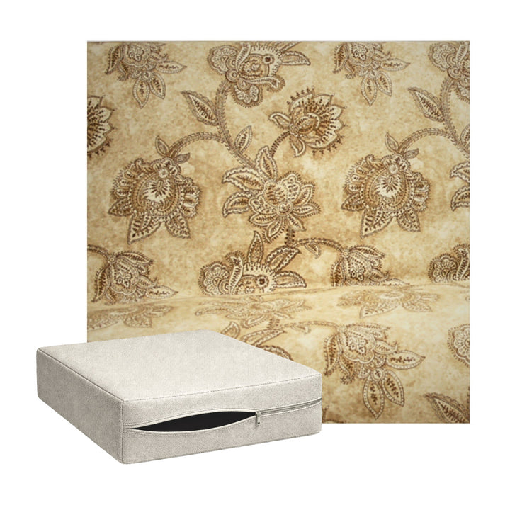 Tan &amp; Coffee Paisley Custom Cushion Cover