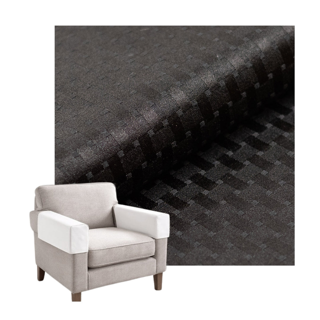 Checker Black Custom Armrest Cover