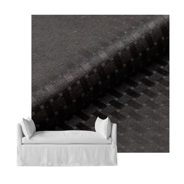 Checker Black Custom Daybed Cover