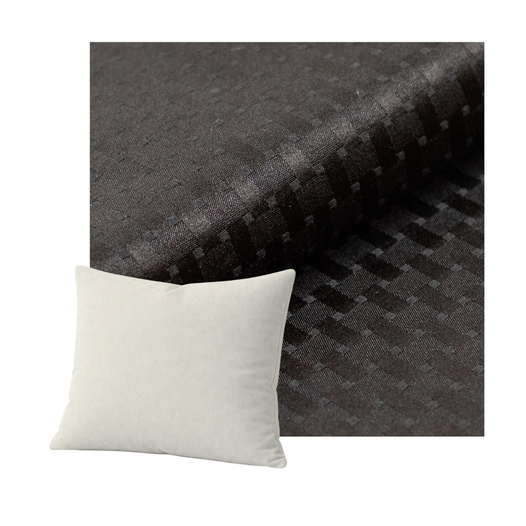 Checker Black Throw Pillow