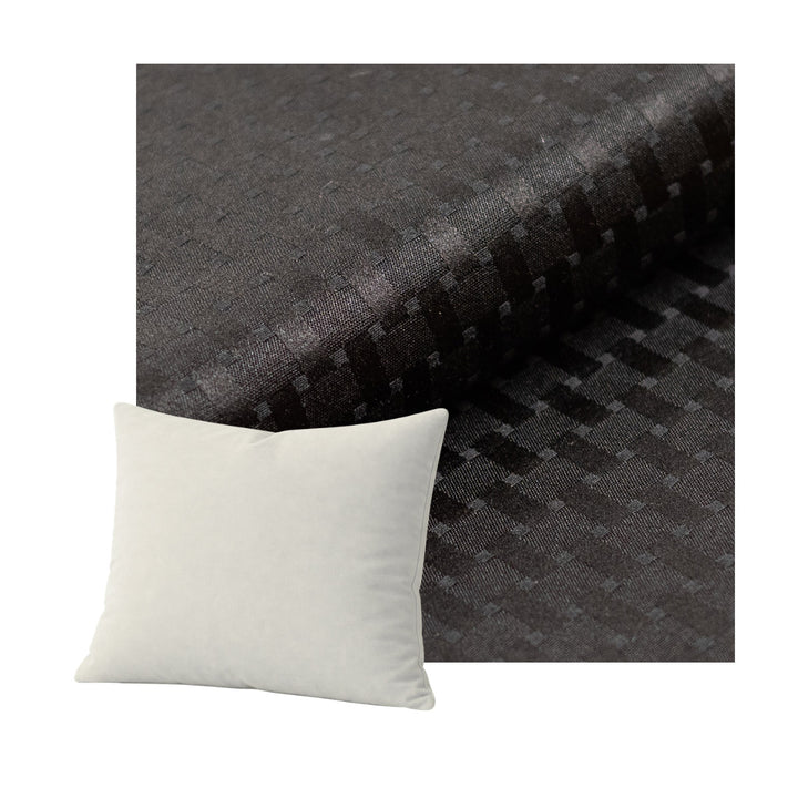 Checker Black Throw Pillow