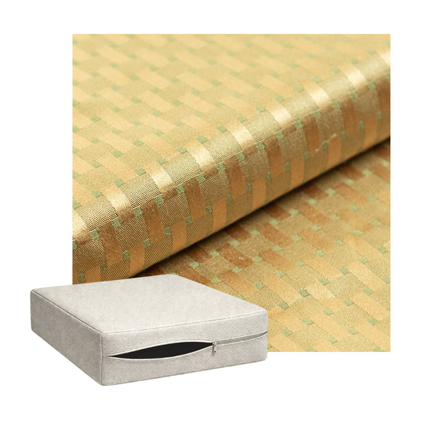 Checker Gold Custom Cushion Cover