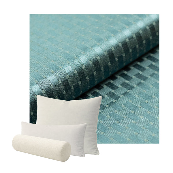 Checker Jade Green Custom Pillow Cover