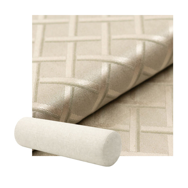 Steel Gray Lattice Premium Weave Bolster Pillow
