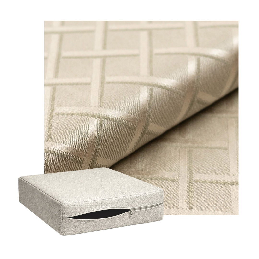 Steel Gray Lattice Custom Cushion Cover