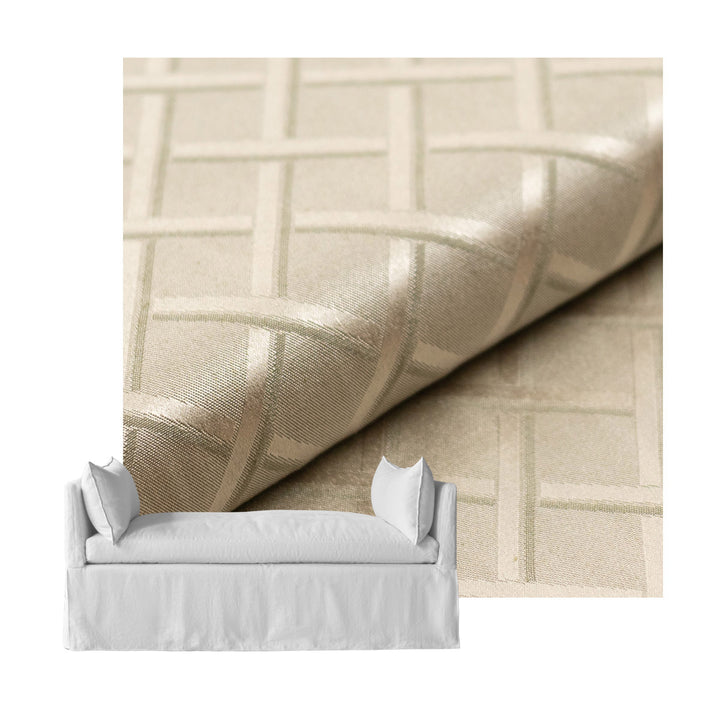 Steel Gray Lattice Custom Daybed Cover