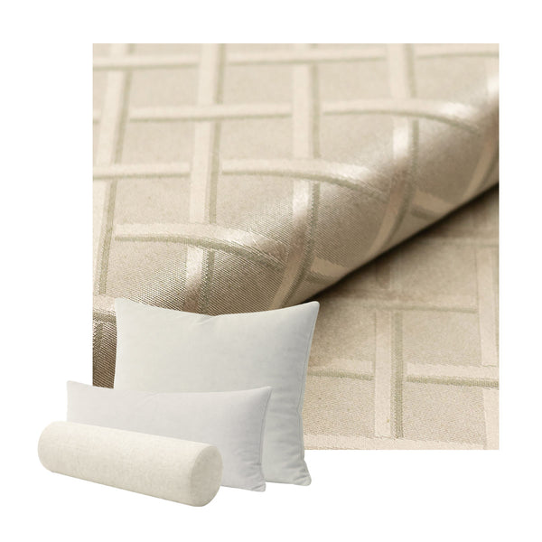 Steel Gray Lattice Custom Pillow Cover