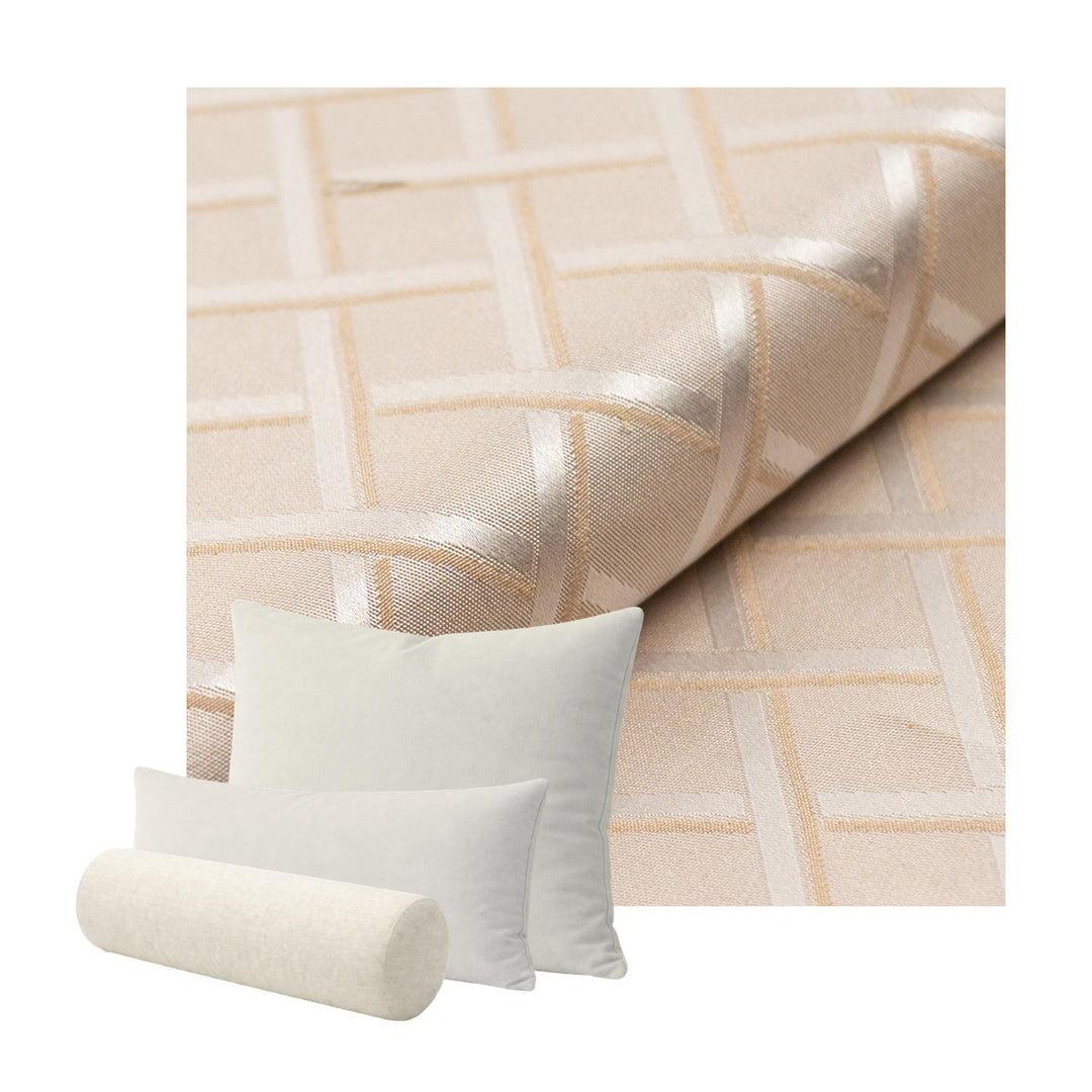 Ivory Lattice Custom Pillow Cover
