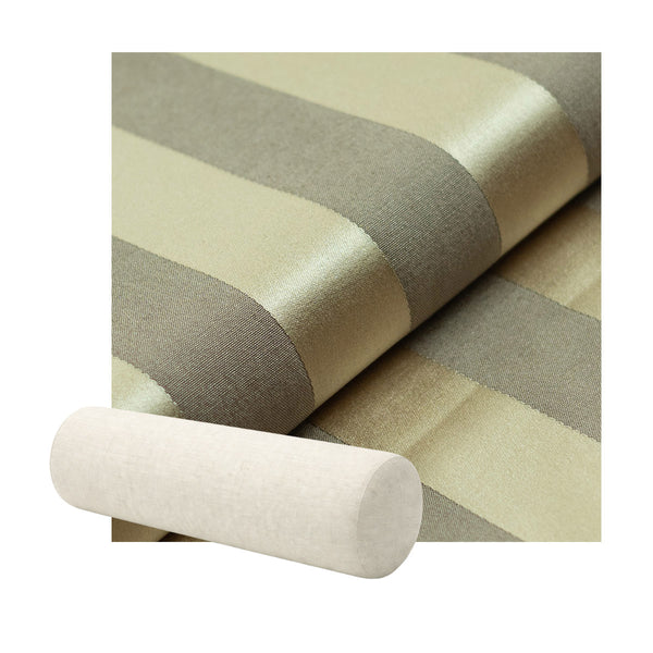 Gold Stripe Damask Bolster Pillow
