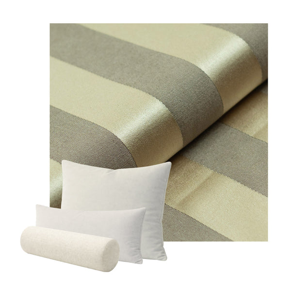 Gold Stripe Damask Custom Pillow Cover