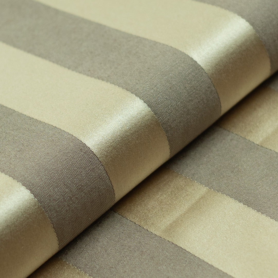 Gold Stripe Damask Bolster Pillow