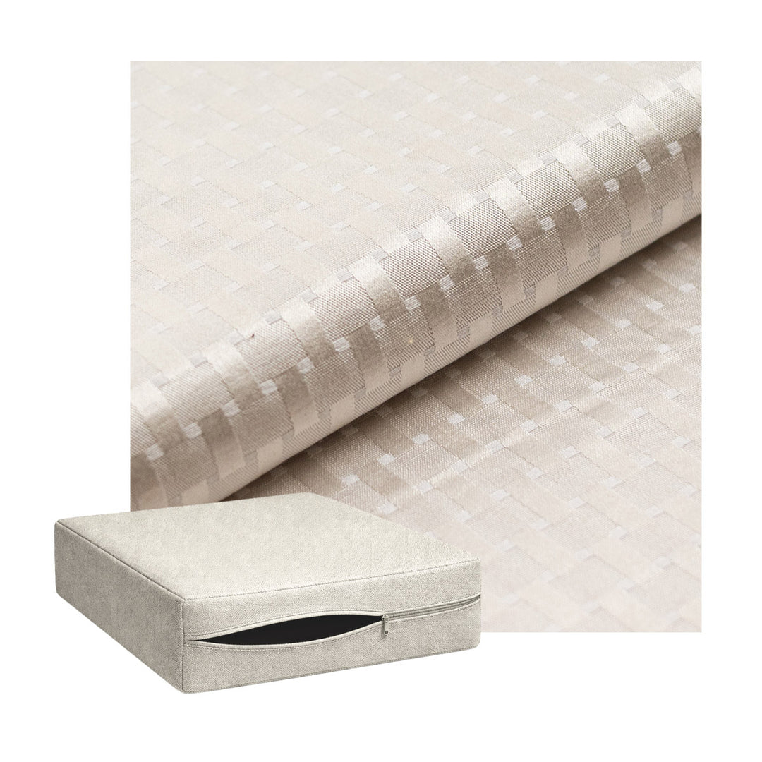 Checker Ivory Custom Cushion Cover