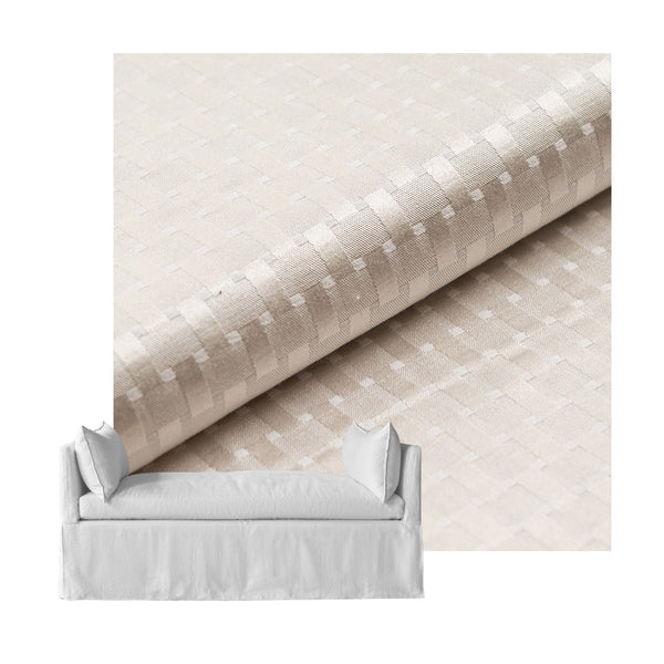 Checker Ivory Custom Daybed Cover