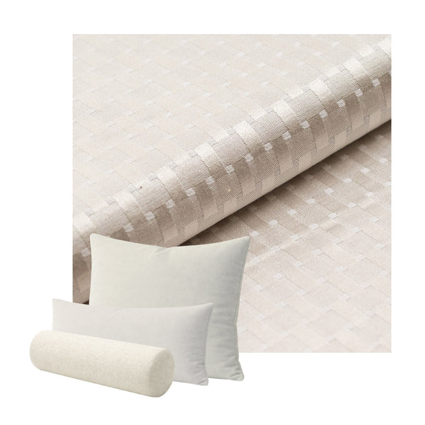 Checker Ivory Custom Pillow Cover