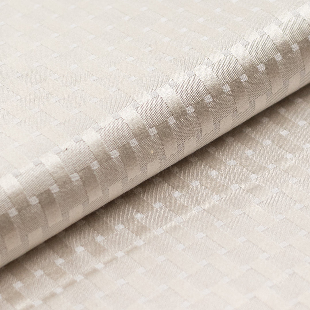 Checker Ivory Throw Pillow