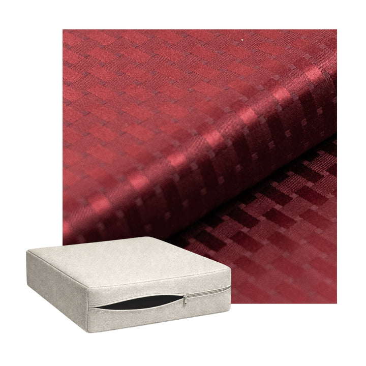 Checker Ruby Red Custom Cushion Cover