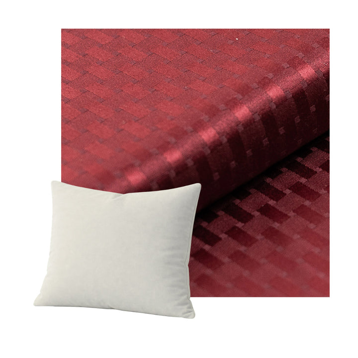Checker Ruby Red Throw Pillow