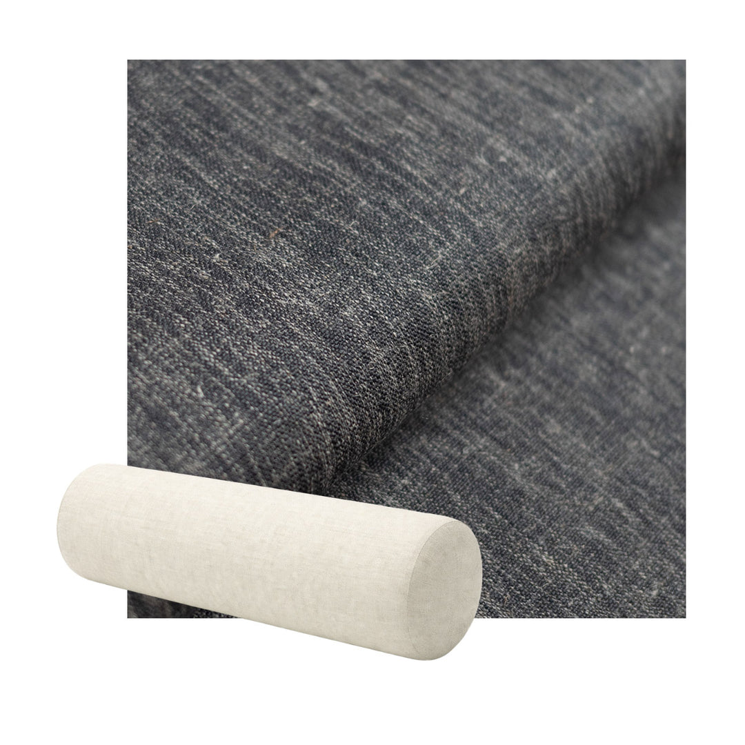 Heather Charcoal Heavyweight Canvas Bolster Pillow