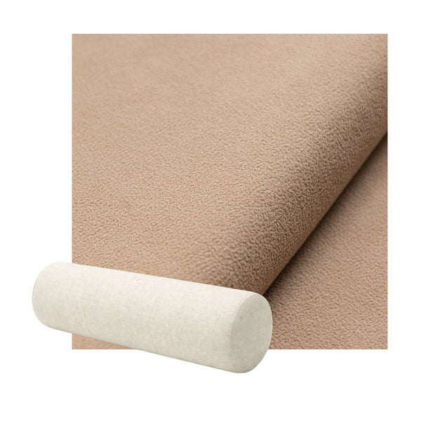Extra Soft Beige Velour Bolster Pillow
