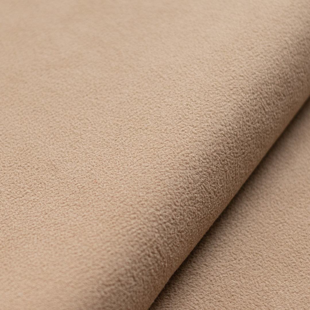Extra Soft Beige Velour Throw Pillow
