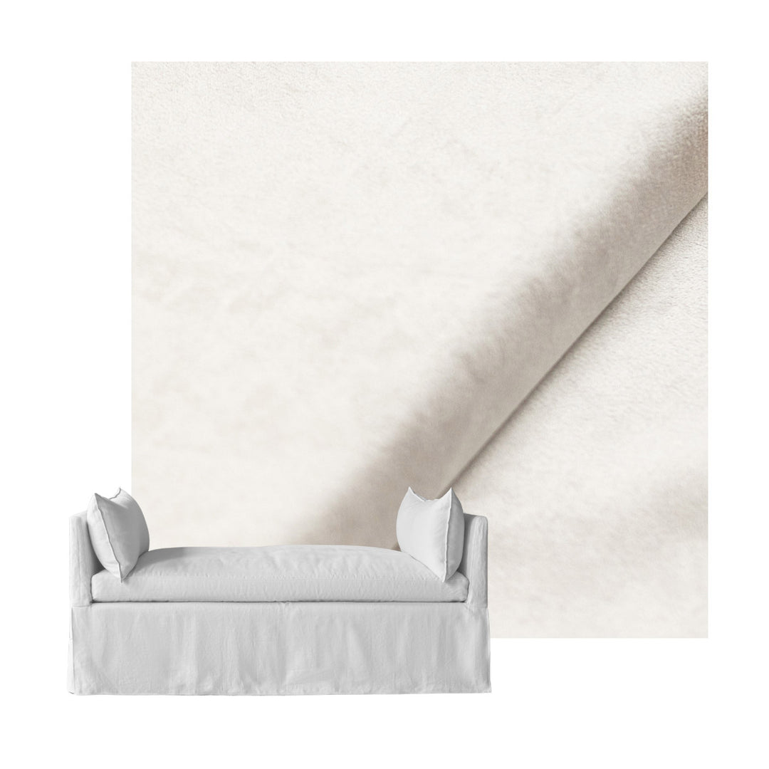 Pure White SuedeTouch Custom Daybed Cover