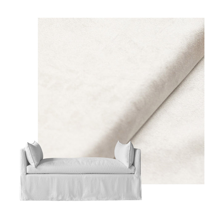Pure White SuedeTouch Custom Daybed Cover
