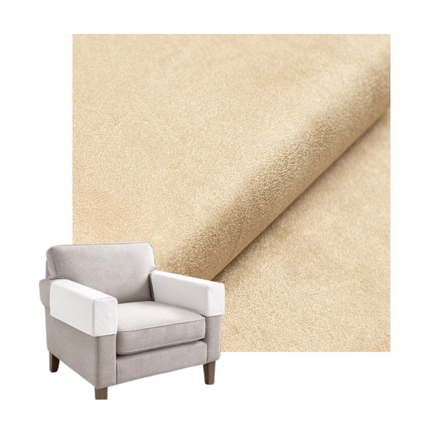 Soft Cream SuedeTouch Custom Armrest Cover