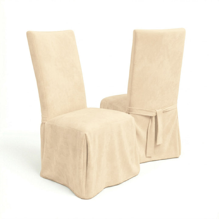 Soft Cream SuedeTouch Custom Dining Chair Cover