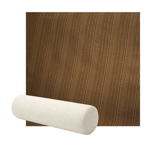 Brown Stripe Premium Weave Bolster Pillow