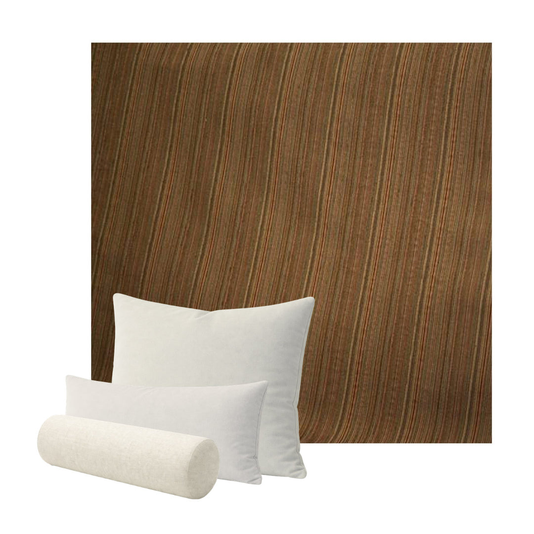 Brown Stripe Custom Pillow Cover