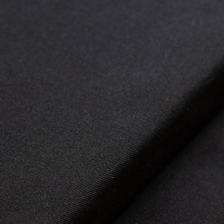 Relaxed Pure Black Canvas Bolster Pillow