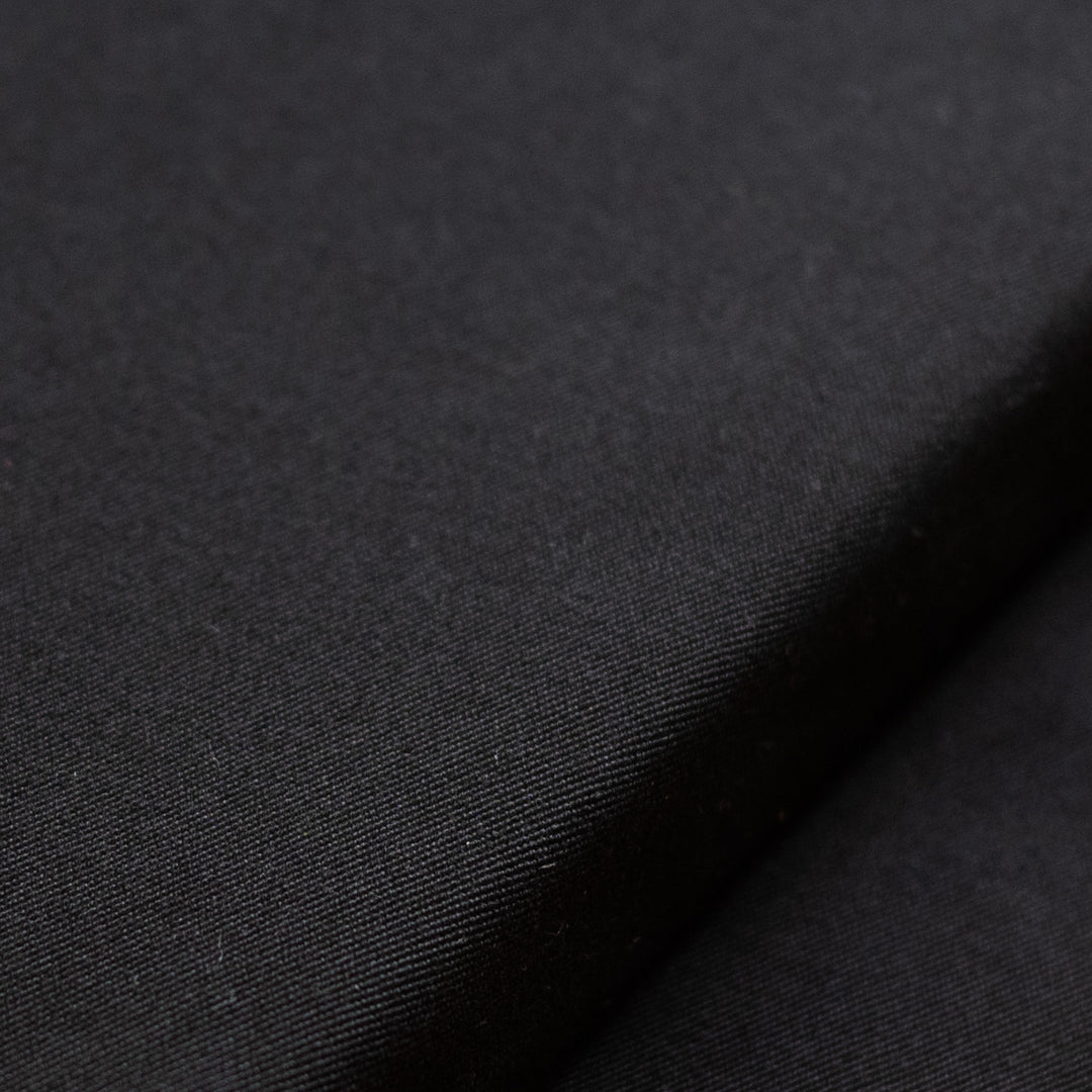 Pure Black Canvas Fabric