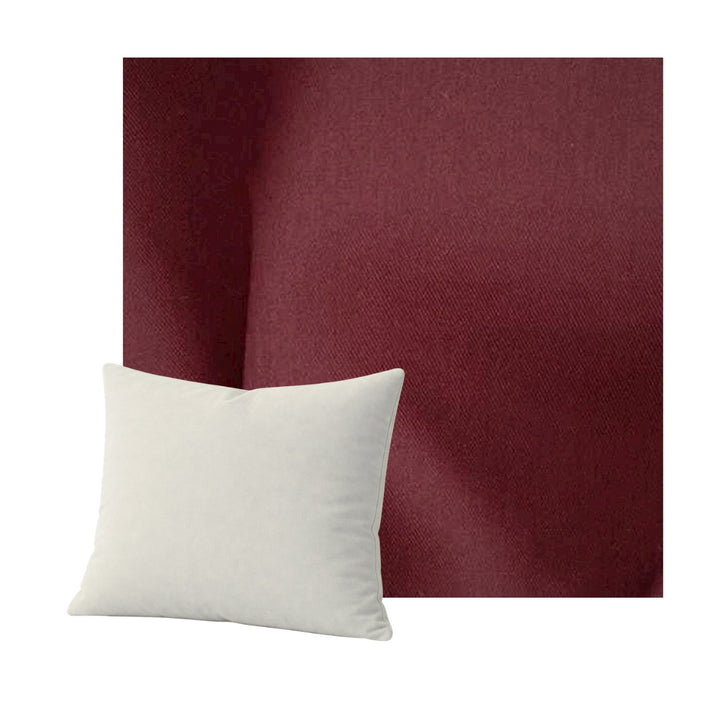 Burgundy Canvas Throw Pillow