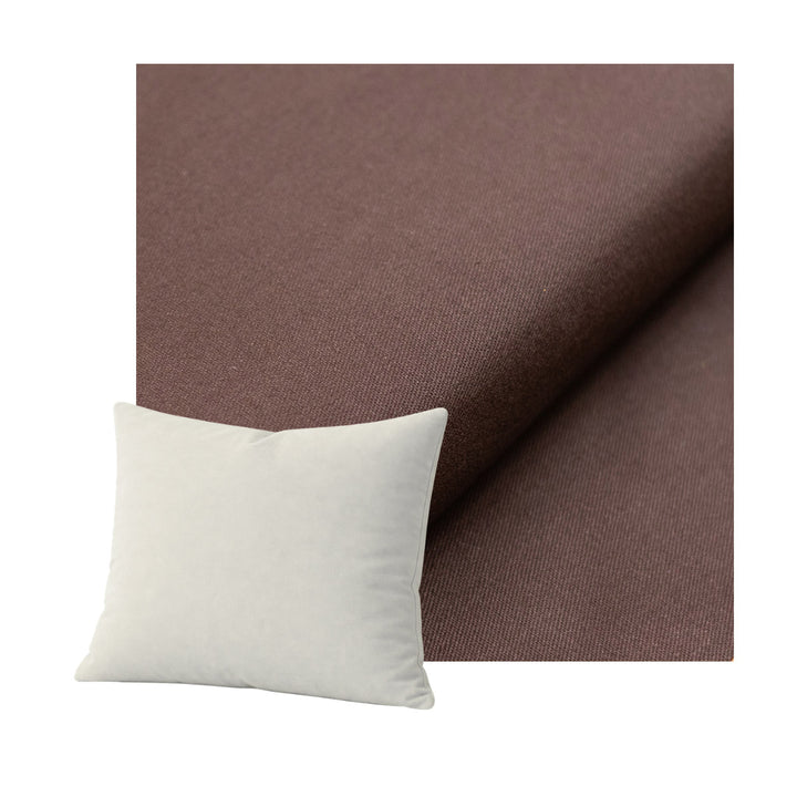 Chocolate Brown Heavyduty Canvas Throw Pillow