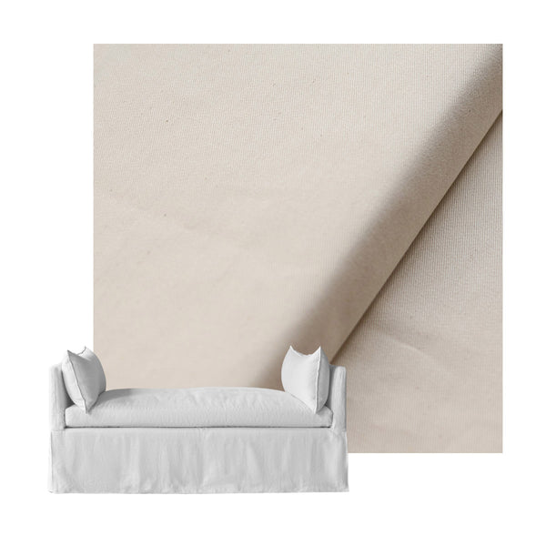 Solid Natural Custom Daybed Cover