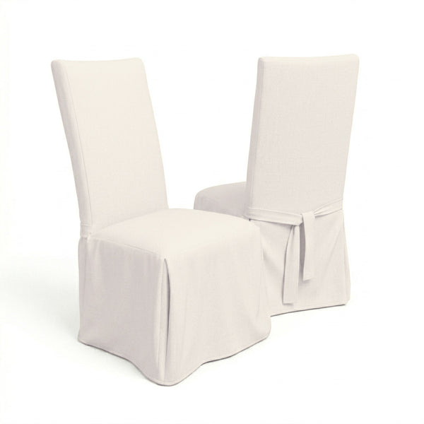 Solid Natural Custom Dining Chair Cover