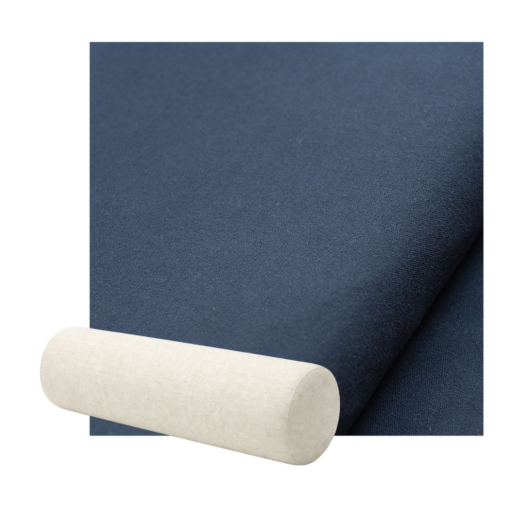 Navy Blue Canvas Bolster Pillow