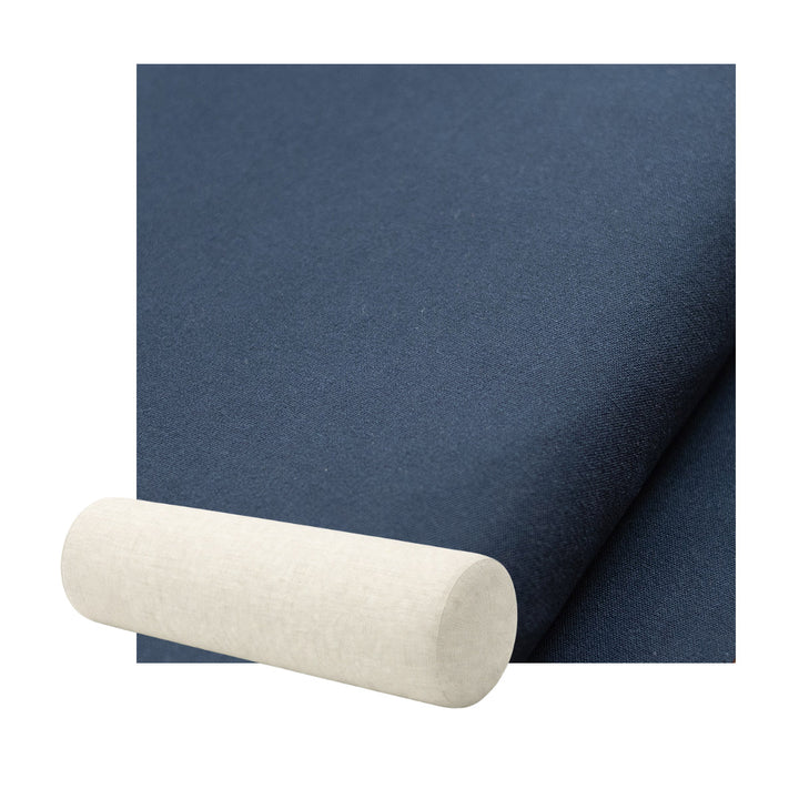 Navy Blue Canvas Bolster Pillow