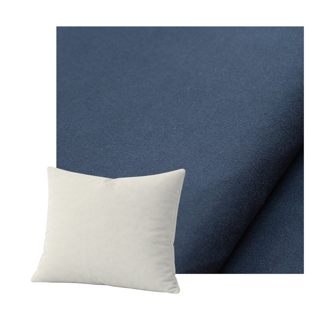 Navy Blue Canvas Throw Pillow