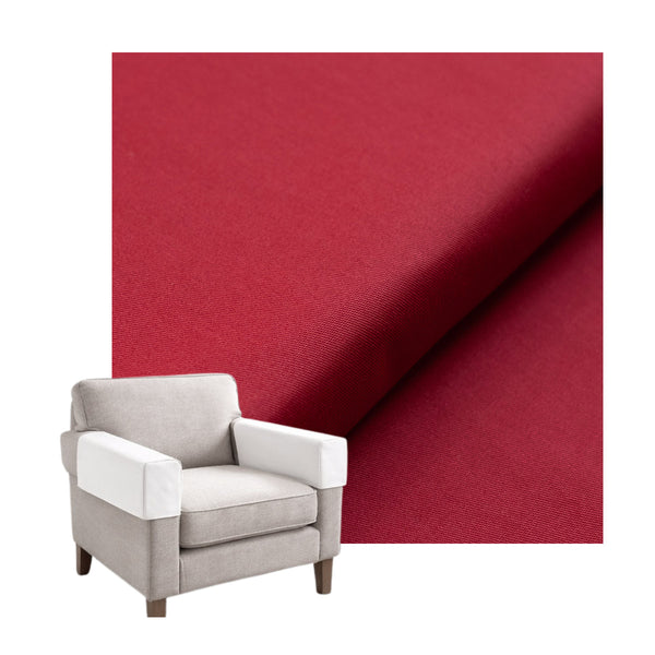 True Red Canvas Custom Armrest Cover