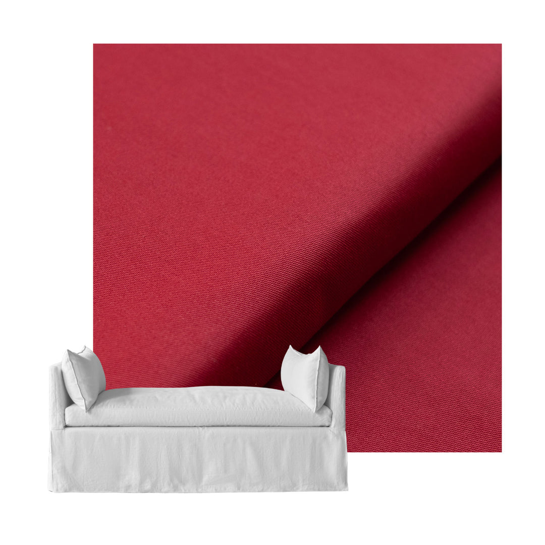 True Red Canvas Custom Daybed Cover