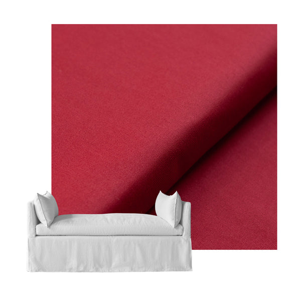 True Red Canvas Custom Daybed Cover