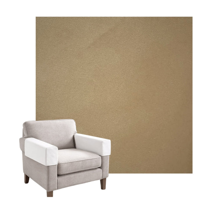 Oatmeal Tan Canvas Custom Armrest Cover